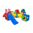 Integrated Building Blocks Playground System 405 – Modular Slide & Tunnel Playset