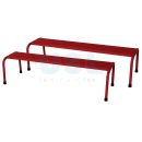 4' Metal Long Bench for 2 units
