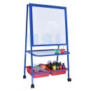Jr. Single sided Mag. White Board (2' x 2') wt Baskets