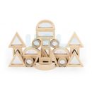 Mirror Blocks Set - 24 pcs - Wooden Blocks Solid Wood