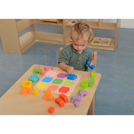 Stacking Men Blocks