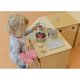13 Piece Stainless Steel Pretend Play Cookware Set