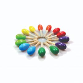 Mini Wooden Maracas 12cm 