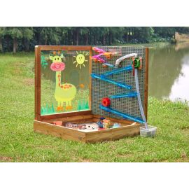 Outdoor STEAM Activity Station with Sand Pit