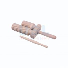 Wooden Guiro Two Tone Blocks