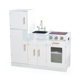 Classic White Modern Kitchen with  Light and Sounds