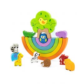 Rainbow Balancing Blocks - Wooden Blocks Pretend Play