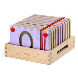 Magnetic Writing Board - Number Set (10 Pcs)| Wooden Number Shape Trace Board
