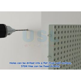 Outdoor STEM Wall Plastic Bases wt Plywood (H1200mm x L800mm)