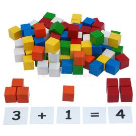 2.5cm Wooden Cubes