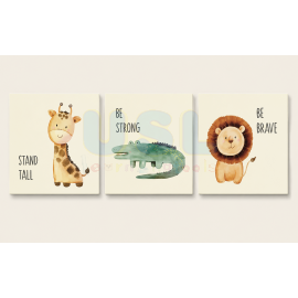 Canvas-3 in 1 Cutie Animals 