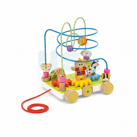 Pull Along with Wire Beads and Turning Gears 