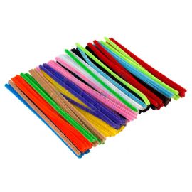 Coloured Pipe Cleaner - Multi Color Chenille Sticks (100/set) - DIY Fluorescent Filaments Tie