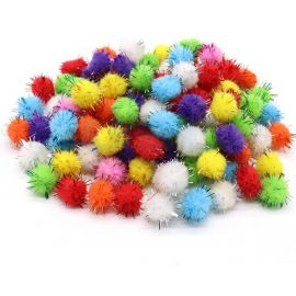 Glitter Pom Poms (100/set)