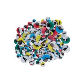 Assorted Colorful Googly Eyes Black & White (70pcs)