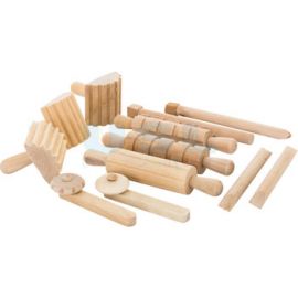Wooden Dough Tools Set (Set of 12)