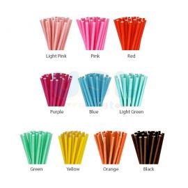 Coloured Paper Straw (10/set)
