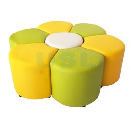 Set of 7 Flower-shaped Cushion Seat