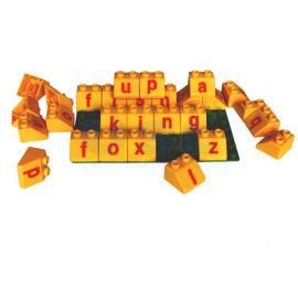 Educational Bricks-U/L Case & Nos (166pcs)