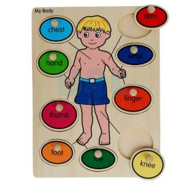 Wood Knob Puzzle-My Body