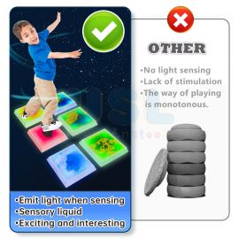 Liquid Light Up senosry stepping stones Square