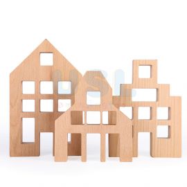 Beech Houses Set – Wooden Imaginative Play Toy