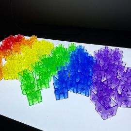 Transparent Building Blocks (90pcs) – Creative Learning Toy