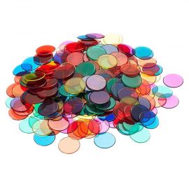Transparent Stackable Counters (500pcs) – Counting & Math Toy