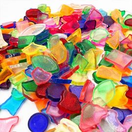 Rainbow Hollow Blocks (180pcs) – Shape & Color Learning Set