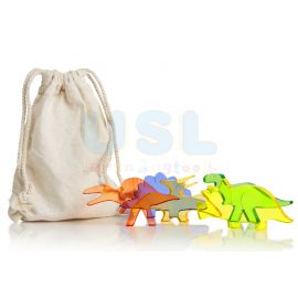 Translucent Dinosaur Set (5pcs) – Kids Sensory Toy