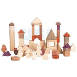 Rainbow Wood Blocks 20pcs