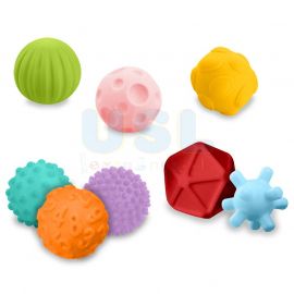 Sensory Texture Ball Set (8pcs) – Touch & Grip Development Toy