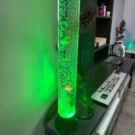 Interactive Water Bubble Tube – LED Sensory Light
