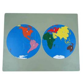 Puzzle Map of World Parts