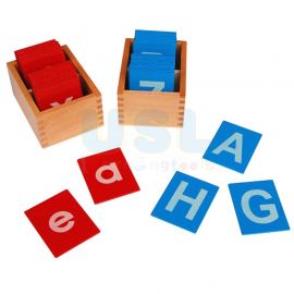 Wooden Sandpaper Upper/Lowercase Letters - Sensory Alphabets