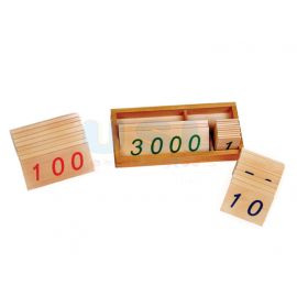 1-3000 Large Wooden Number Cards