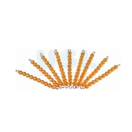 9 Golden Beads Bars of Ten