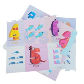 4's Animal & Numbers (60x60cm)