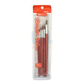 6's Artist Nylon Round Brush (1/3/5/7/9/11) - Graphic Brush