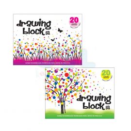 20's Drawing Block 165gm (3/set)