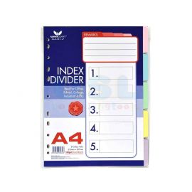5c x 5 sets Paper Index Divider (15/set)