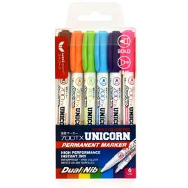 6's Asst Col Permanent Marker