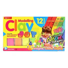 Modelling Clay 12 Neon Col (5/set)