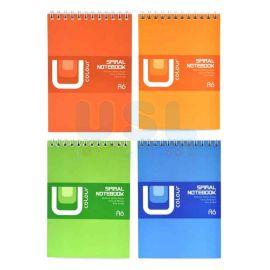 U Colour Spiral Note Book A6 (12/set)