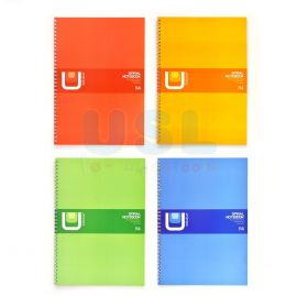 U Colour Spiral Note Book A4 (12/set)