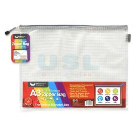 A3 Plus Mesh PVC Zipper Bag (12/set)