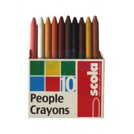 Scola - People Crayons (10Asst)