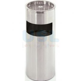 Stainless Steel Steel Bin c/w Ashtray Top