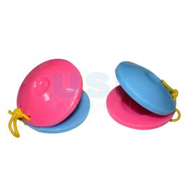 Plastic Castanet (Pink & Blue) 