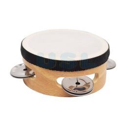 Tambourine with Skin 4'' (Synthetic)